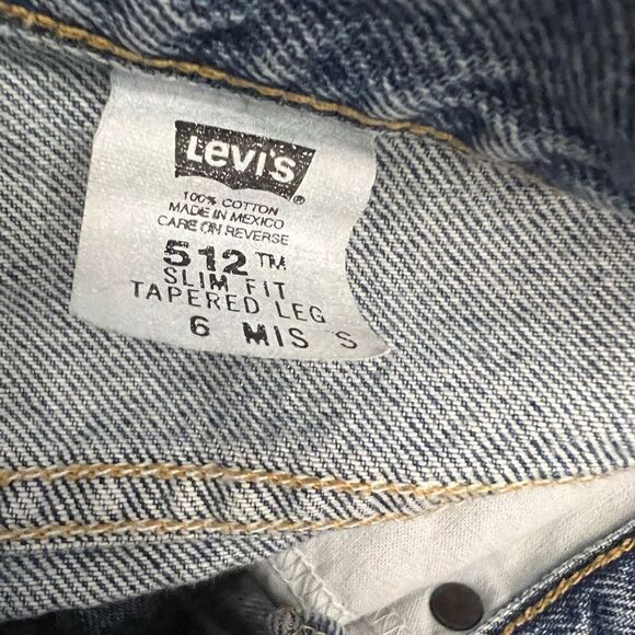 Vintage Levis 512 Women's Jeans High Rise Slim Fit tapered Leg Mom/ BF jeans. - Picture 6 of 10